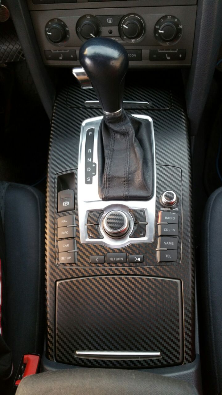 Audi A6 4F S6 RS6 Mittelnosole Carbon folie